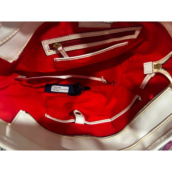 Dooney & Bourke Botanical Floral East West Tassel Shopper Tote Bag - Picture 4 of 9